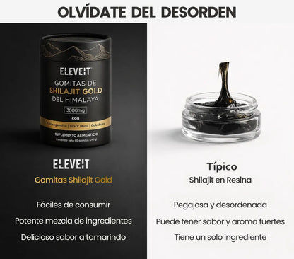 Gomitas de Shilajit Gold del Himalaya